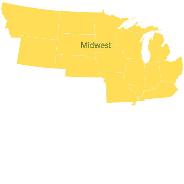 NOBCChE Midwest Map
